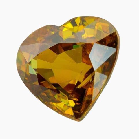 Natural Yellowish Green Sphene gemstone