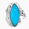 Natural Agate ring in Silver