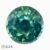 Natural teal green-blue sapphire gemstone