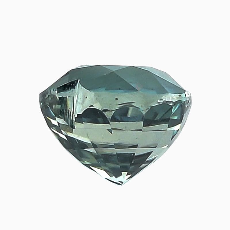 teal green-blue sapphire gemstone