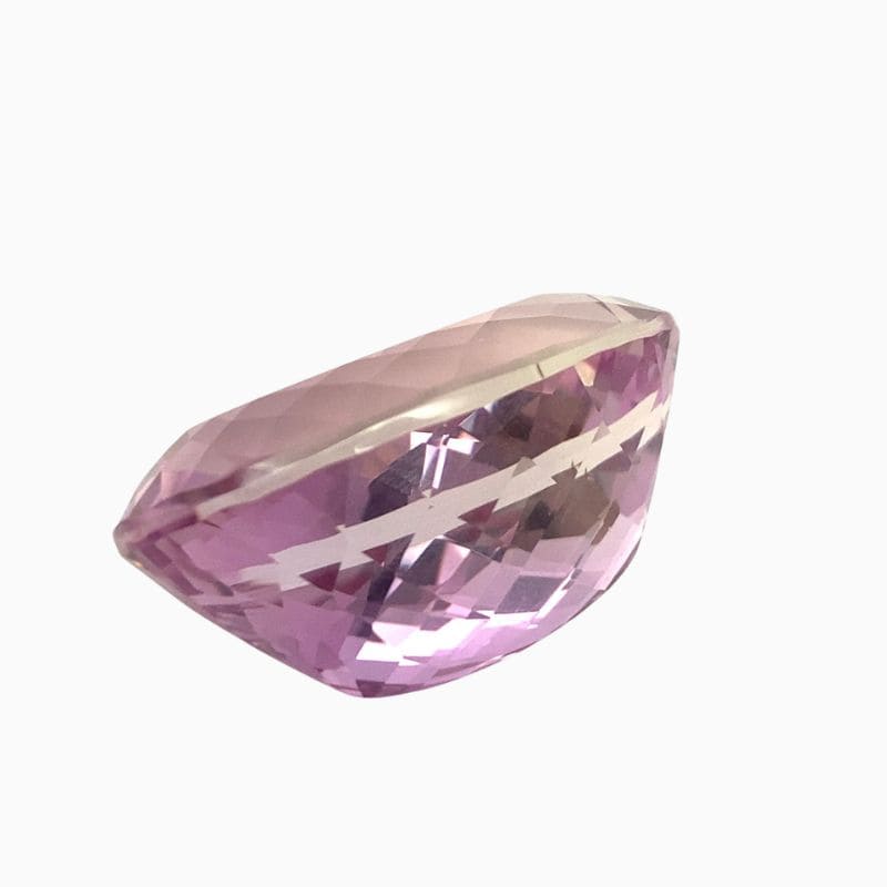 Natural kunzite gemstone
