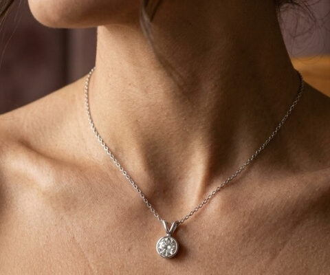 Bezel Set IGI Certified Lab Grown Diamond