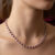 Alternating Ruby Lab Grown Diamond Tennis Necklace