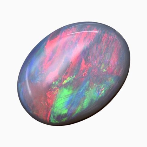 Natural Australian black opal gemstone