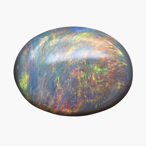 Natural Australian black opal gemstone