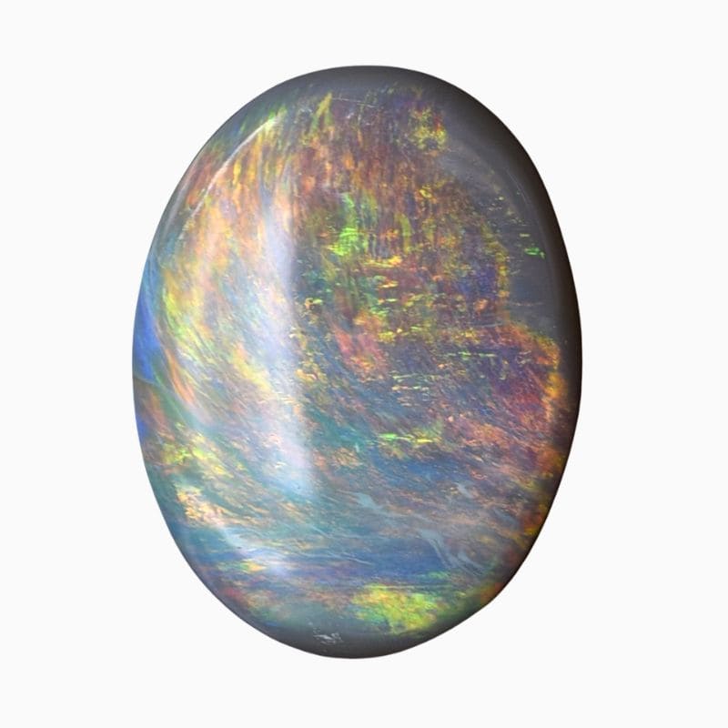 Australian black opal gemstone
