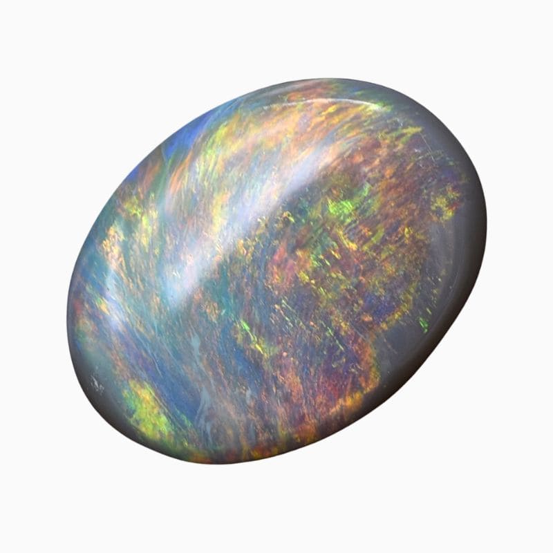 Natural Australian black opal gemstone