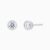 Bezel Set IGI Diamond Stud Earrings in 14K gold