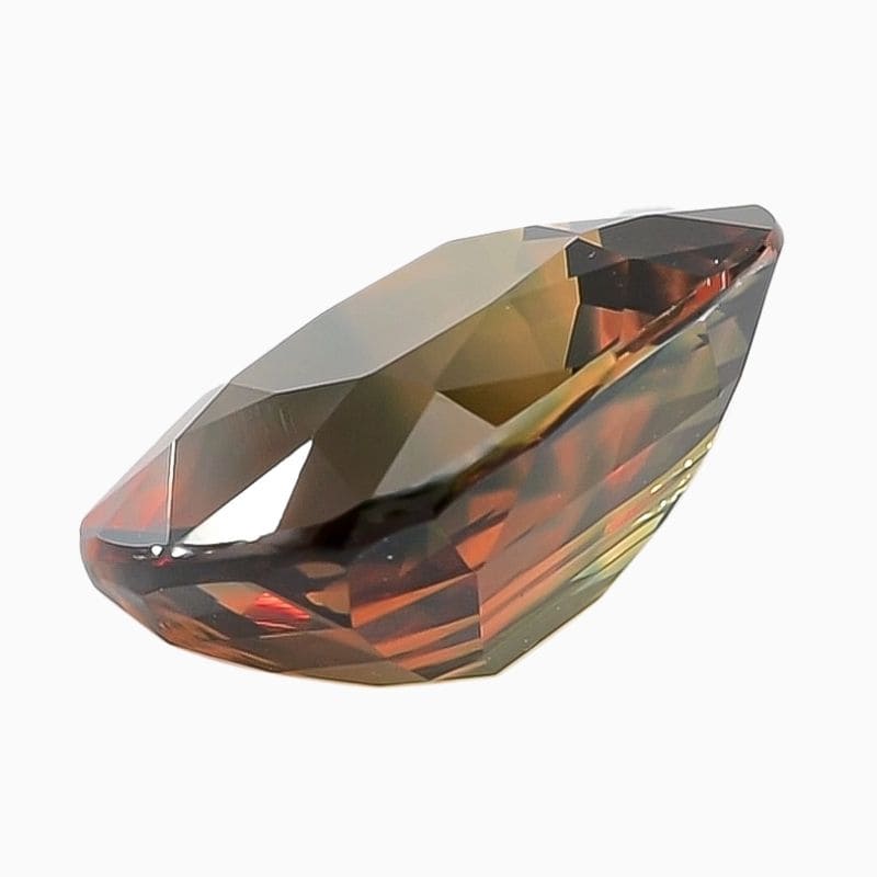 bi-color sapphire gemstone