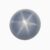 Natural blue-gray star sapphire gemstone