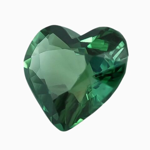 Natural blue-green sapphire gemstone