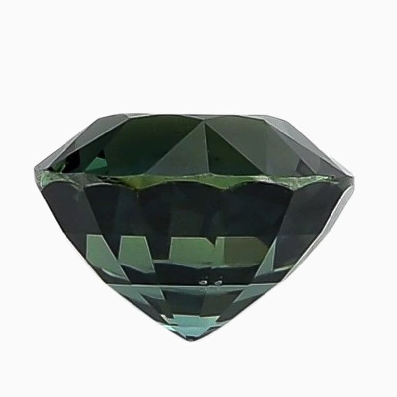 unheated teal greenish blue sapphire gemstone