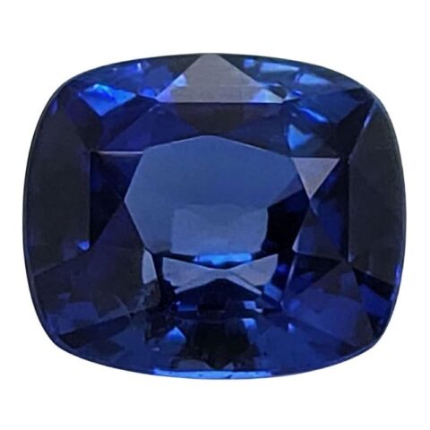 Natural blue sapphire gemstone