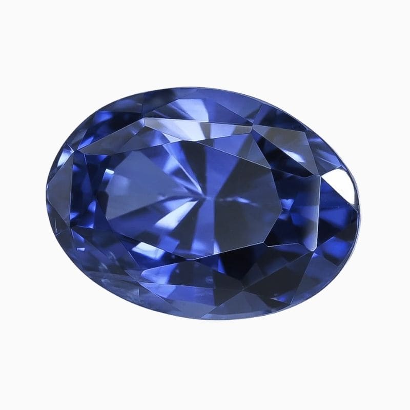 Natural heated blue sapphire gemstone