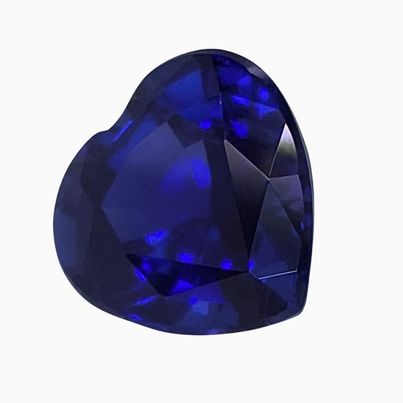 Natural heated blue sapphire gemstone