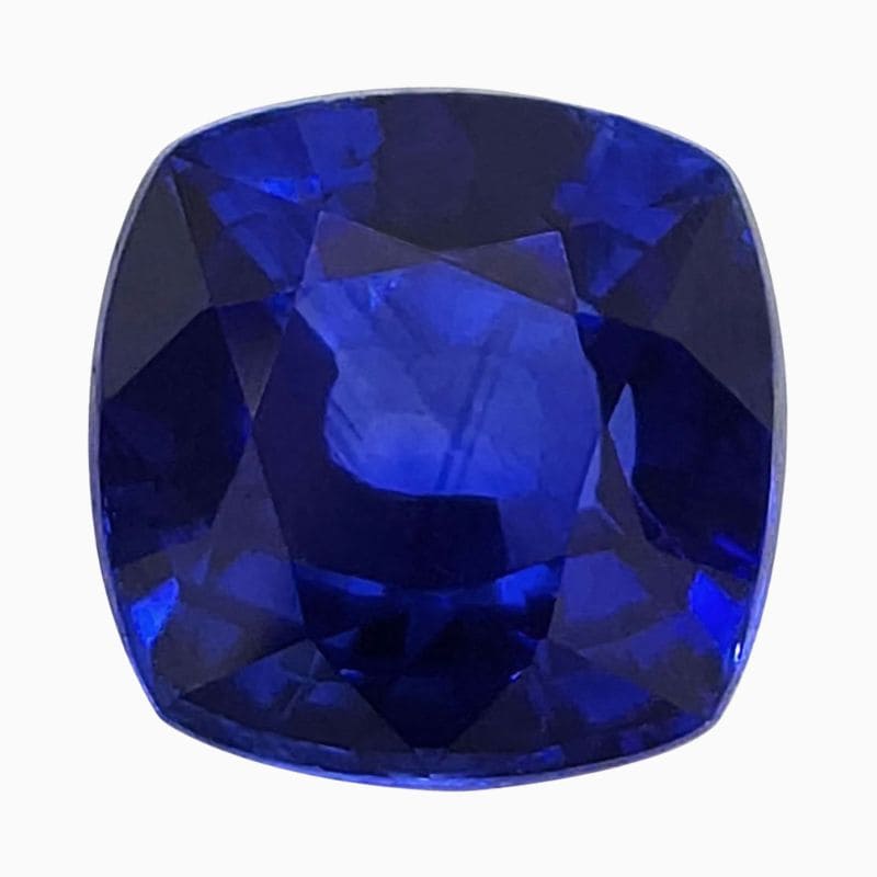 Natural blue sapphire gemstone
