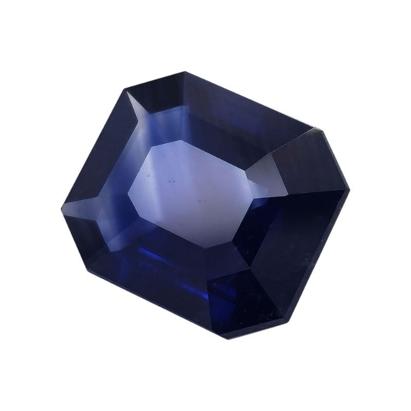 Natural heated blue sapphire gemstone