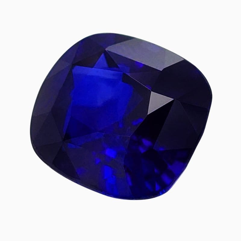 Natural blue sapphire gemstone