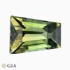 Natural zoned blue and yellow sapphire gemstone