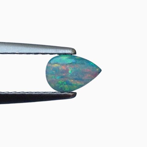 Natural black boulder opal gemstone