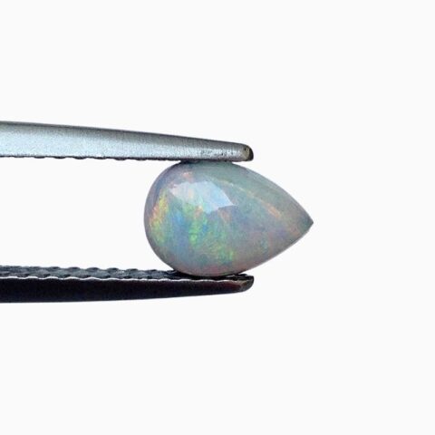 Natural black boulder opal gemstone
