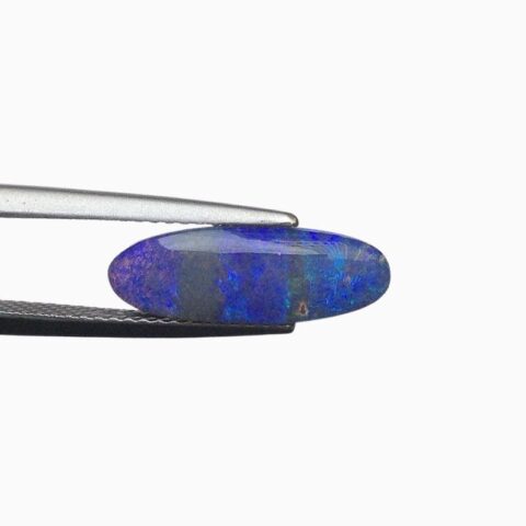 Natural black boulder opal gemstone