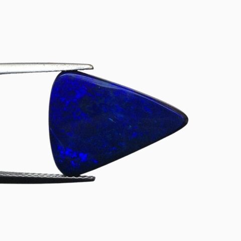 Natural black boulder opal gemstone