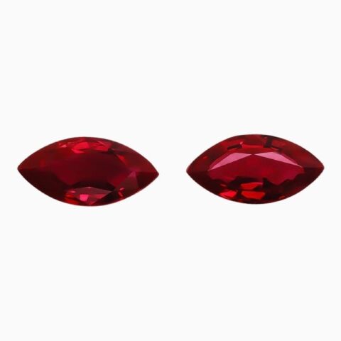 Natural burma ruby matching pair gemstone