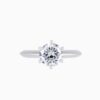 Six prong round lab diamond ring