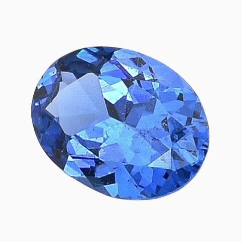 Natural cobalt blue spinel gemstone