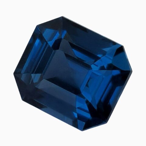 Natural cobalt blue spinel gemstone