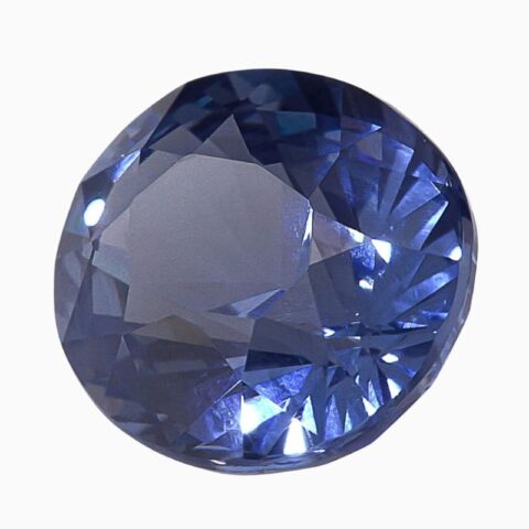 Natural cobalt blue spinel gemstone