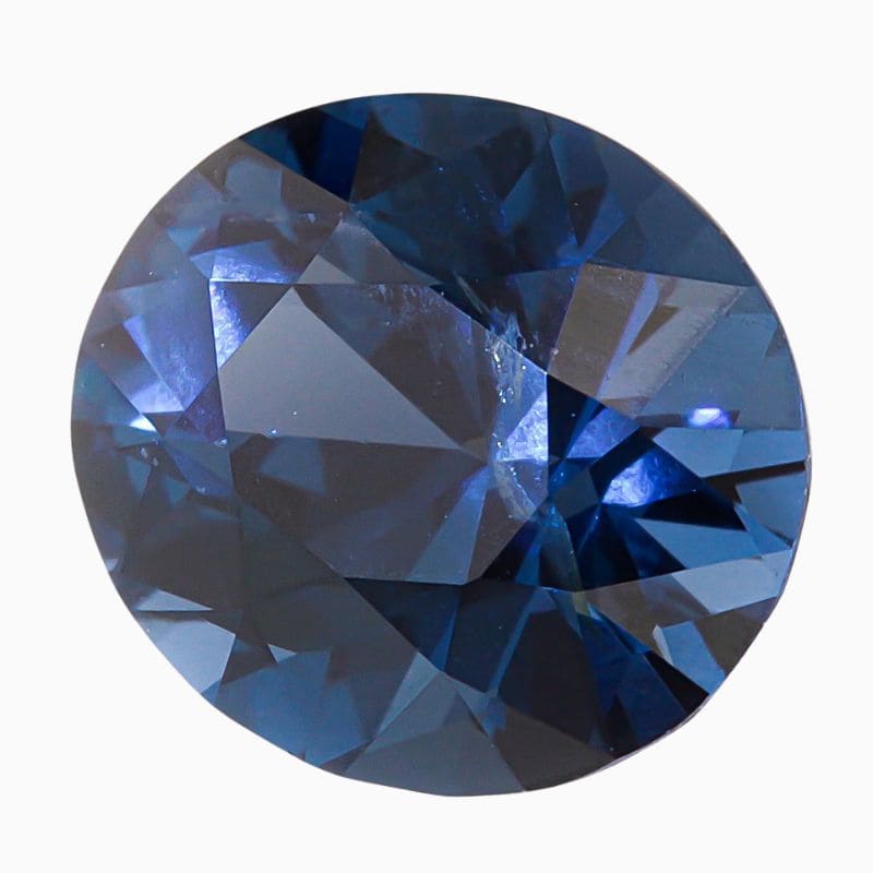 Natural cobalt blue spinel gemstone