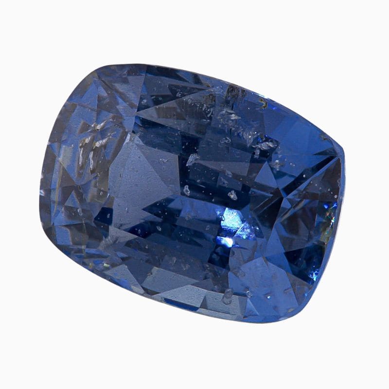 Natural cobalt blue spinel gemstone