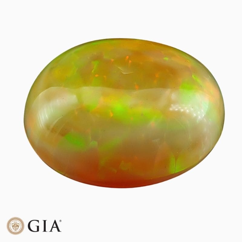 Natural Ethiopian opal gemstone
