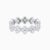 Flower cluster lab diamond eternity ring