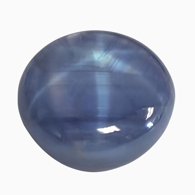 Natural blue star sapphire gemstone