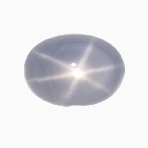 Natural gray star sapphire gemstone