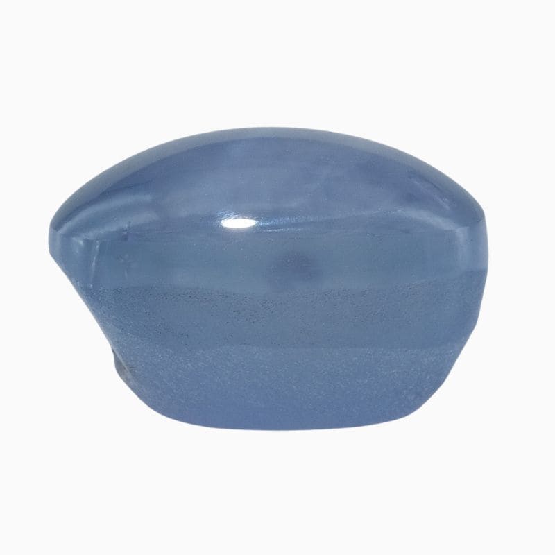 Natural blue gray star sapphire gemstone