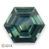 Natural unheated green-blue sapphire