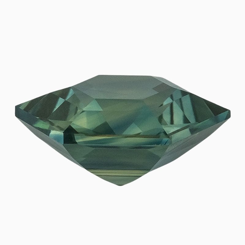 Natural unheated green-blue sapphire