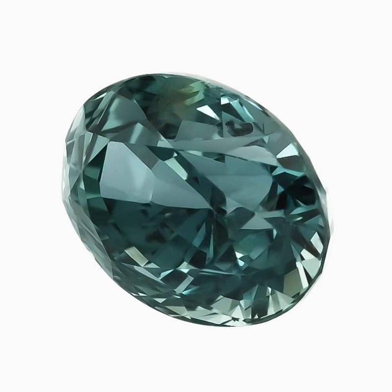 Natural green-blue sapphire