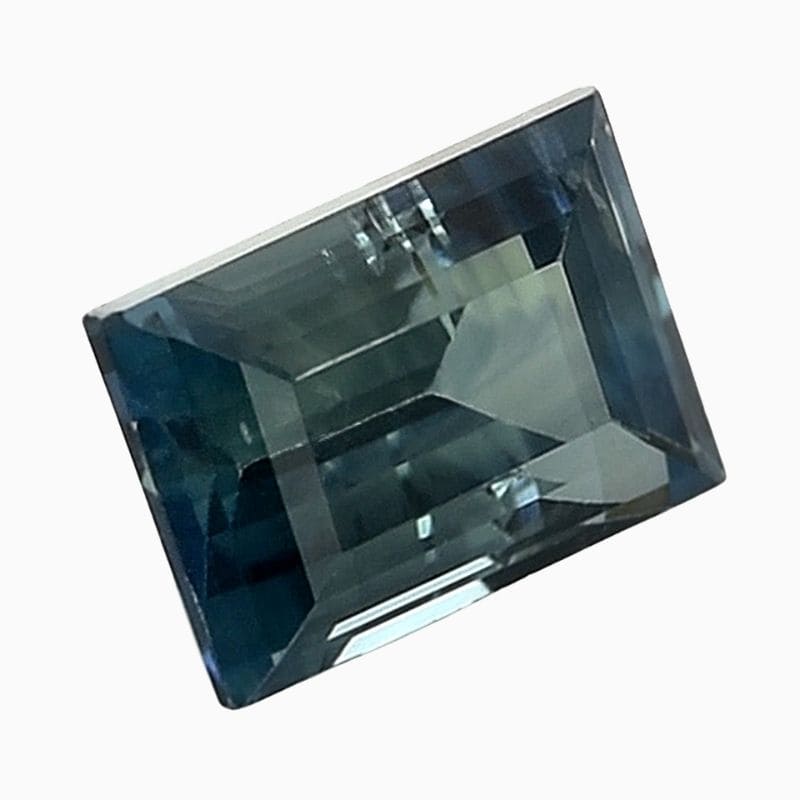 green-blue sapphire gemstone