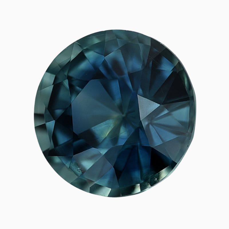 Natural unheated green-blue sapphire gemstone