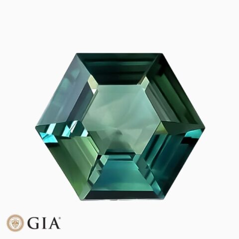 Natural sapphire gemstone
