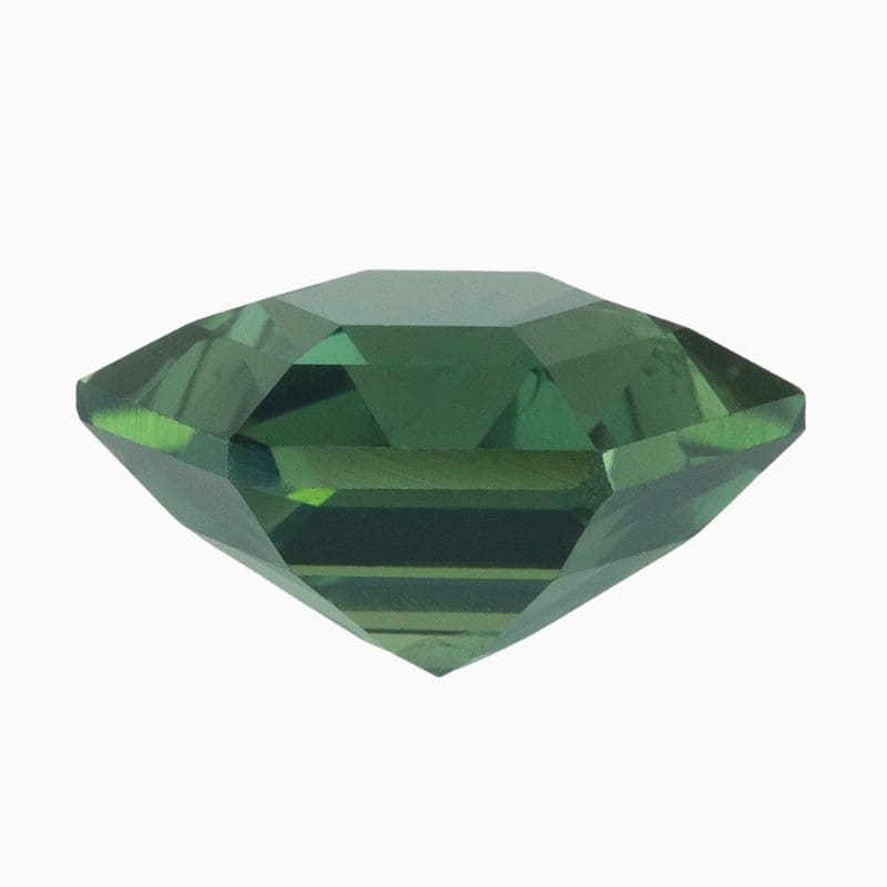 bluish green sapphire gemstone