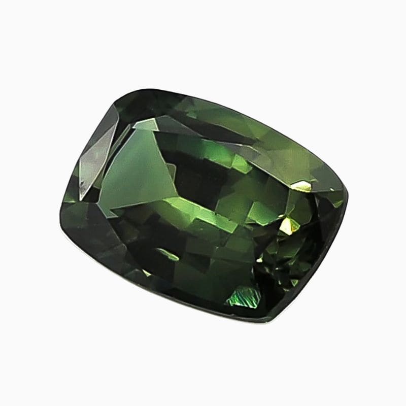 Natural teal bluish green sapphire gemstone