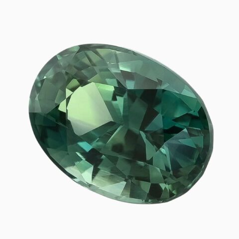 Natural unheated greenish blue sapphire