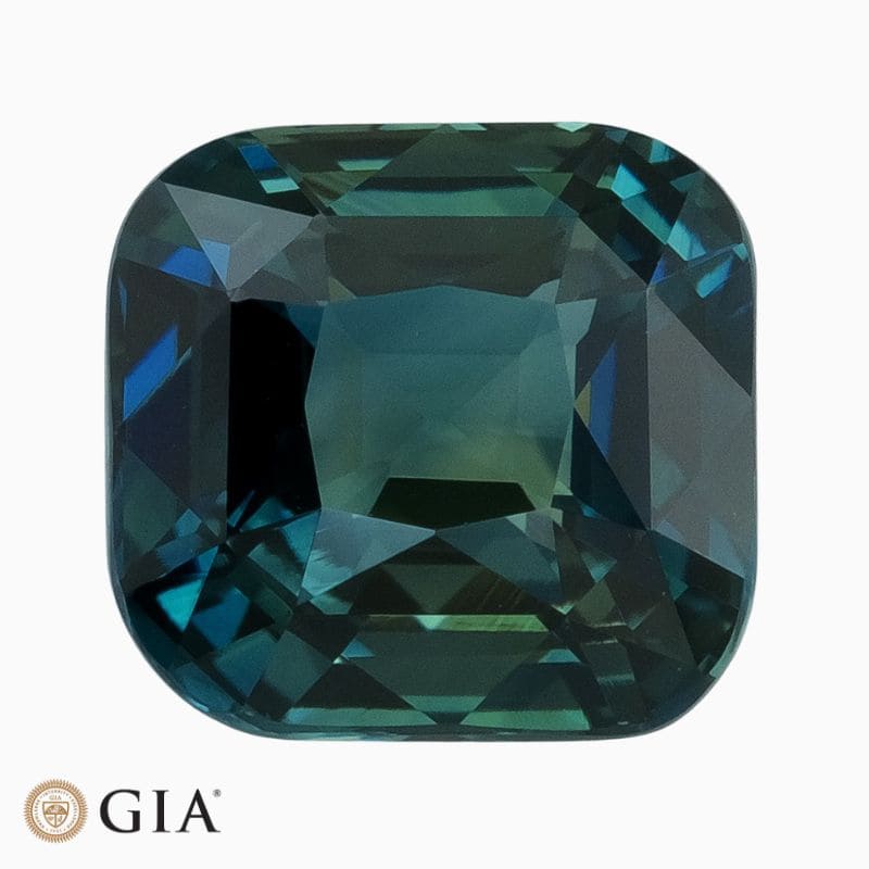 Natural unheated greenish blue sapphire