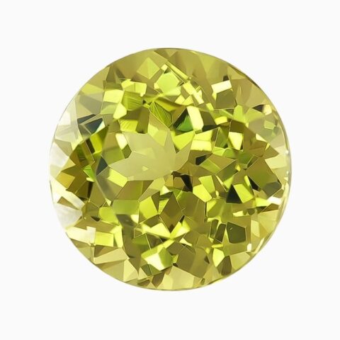natural natural yellow green grossular garnet 3 84 carats gemstone